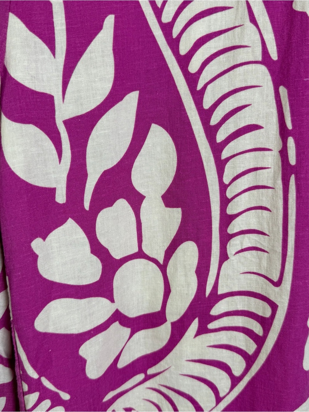 Christian Siriano Women Sz L Pink Linen Blend Wide Leg Palazzo Pants Boho Indie - Picture 3 of 10
